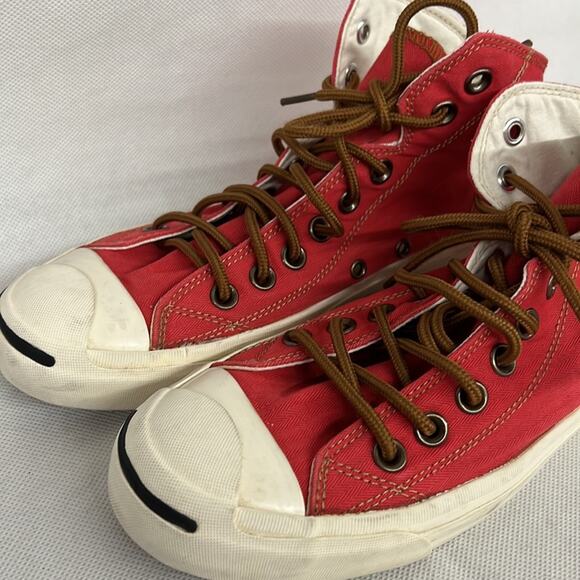 Rare hard to find Converse Jack purcell xinfeisu X.F.S Red hi top sneaker brown - Picture 7 of 10